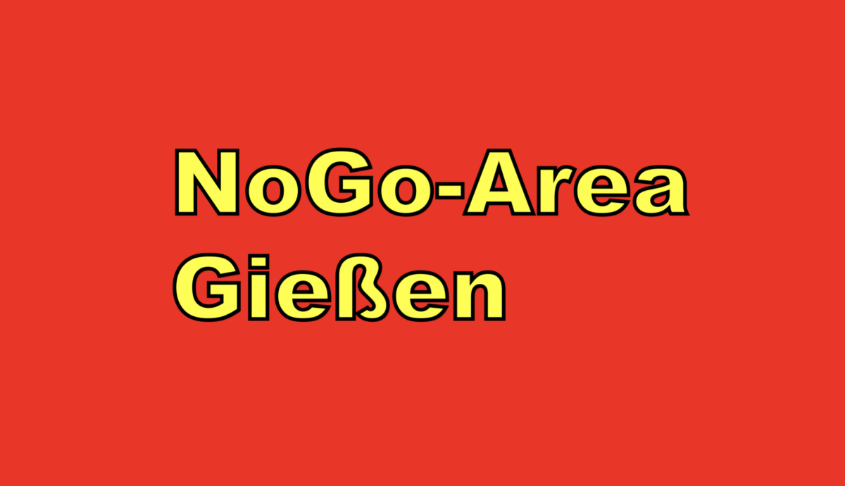 NOGO – Area Gießen: Polizeibeamte mit Messer bedroht!
