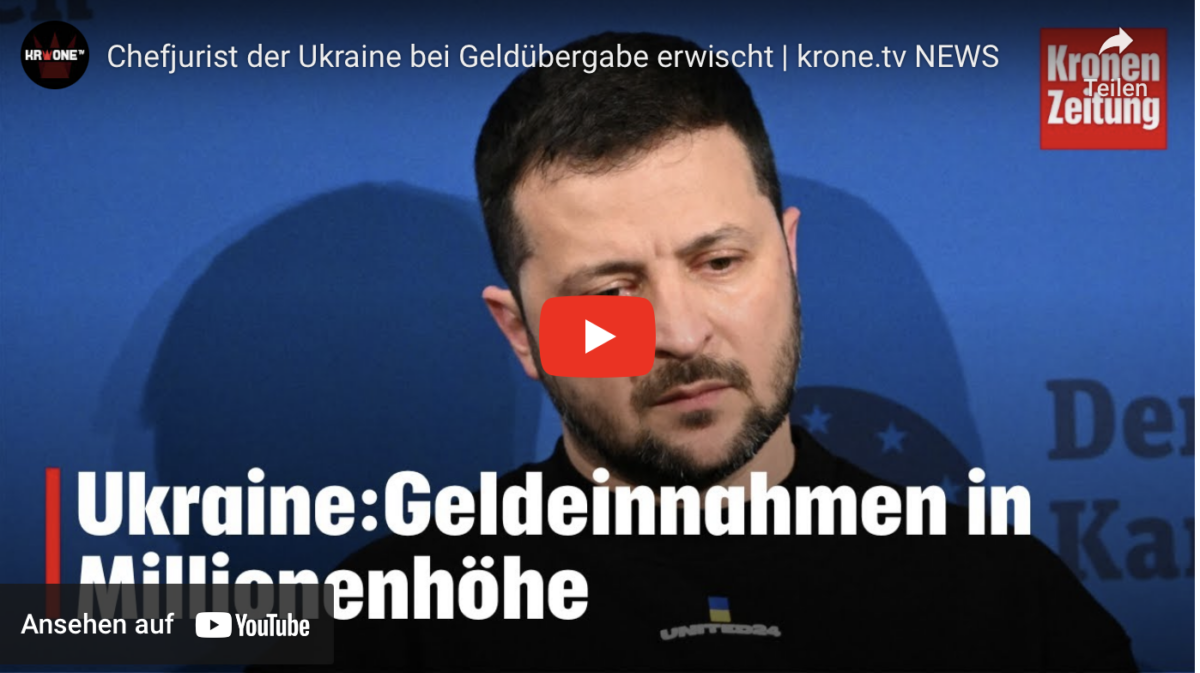 Chefjurist der Ukraine bei Geldübergabe erwischt