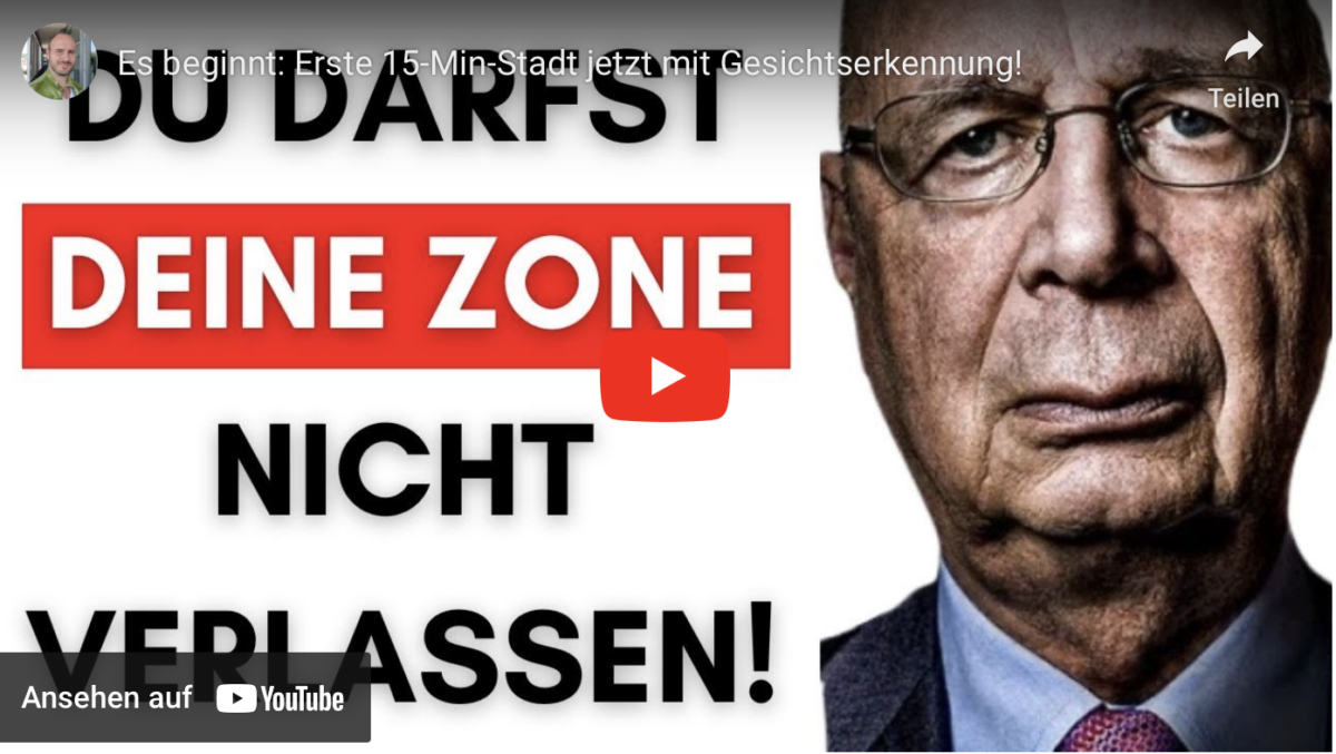 Es beginnt: Erste 15-Min-Stadt jetzt mit Gesichtserkennung!