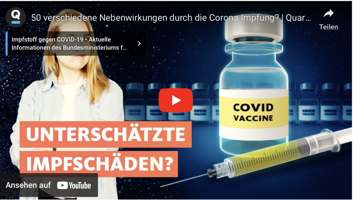 50 verschiedene Nebenwirkungen durch die Corona Impfung?