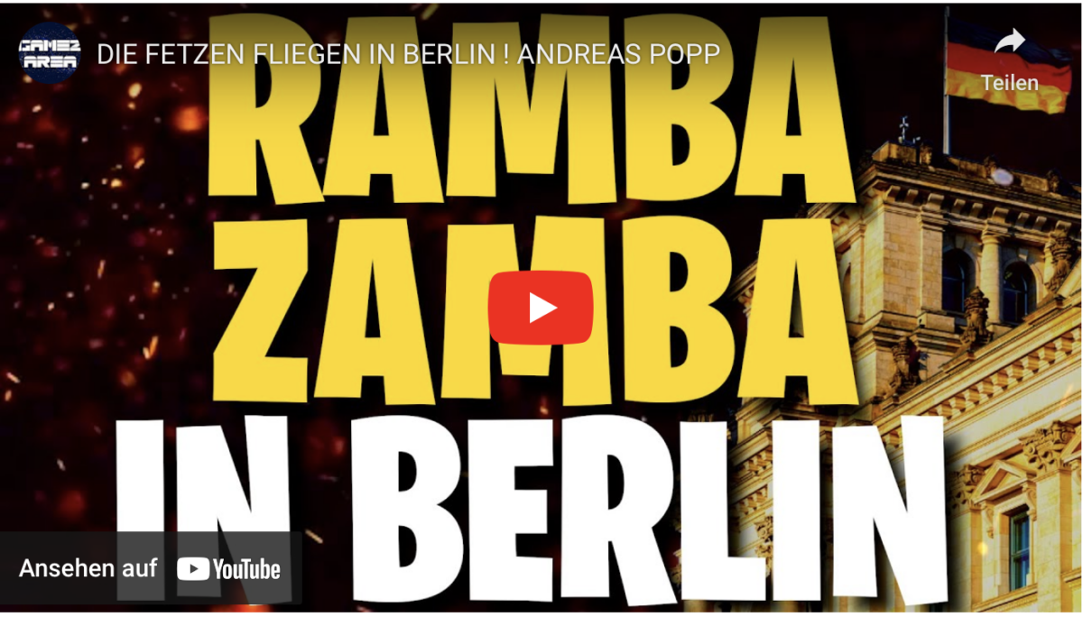 DIE FETZEN FLIEGEN IN BERLIN ! ANDREAS POPP