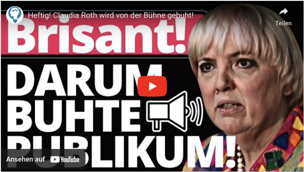 Heftig! Claudia Roth wird von der Bühne gebuht!