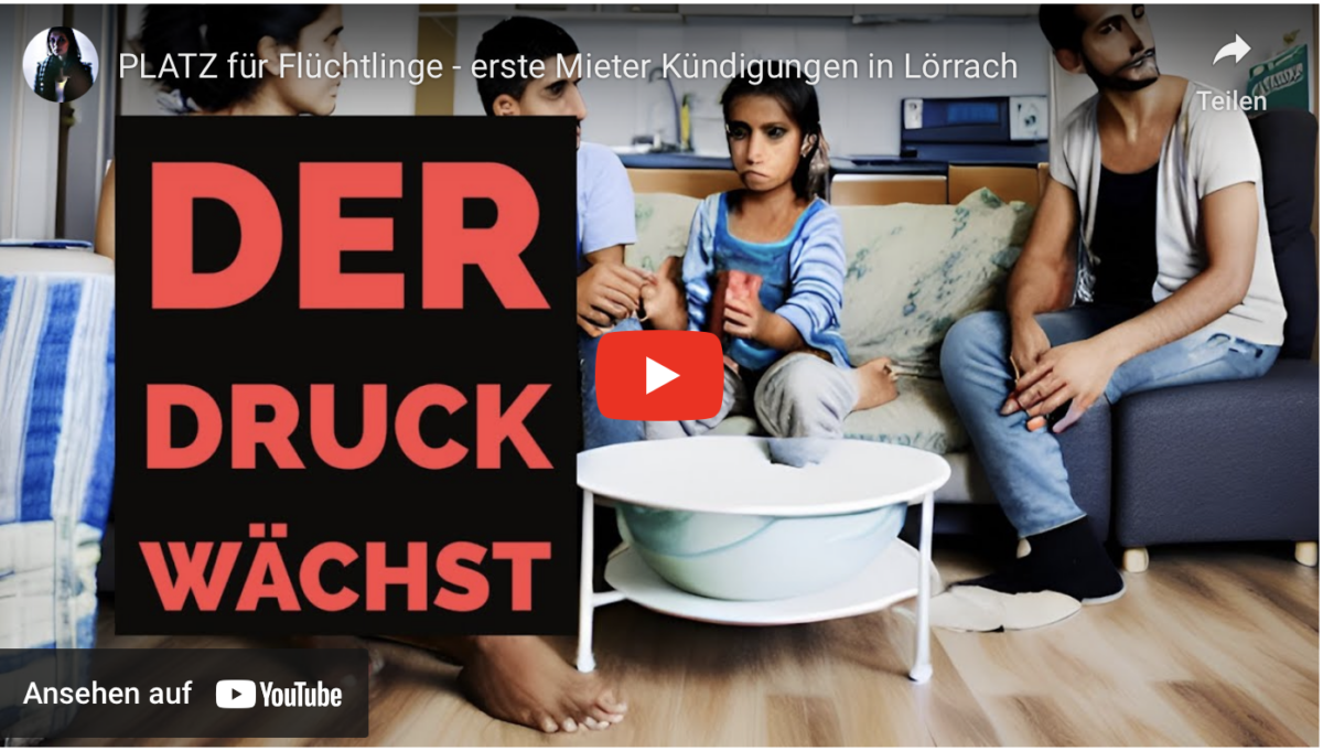 PLATZ für Flüchtlinge – erste Mieter Kündigungen in Lörrach