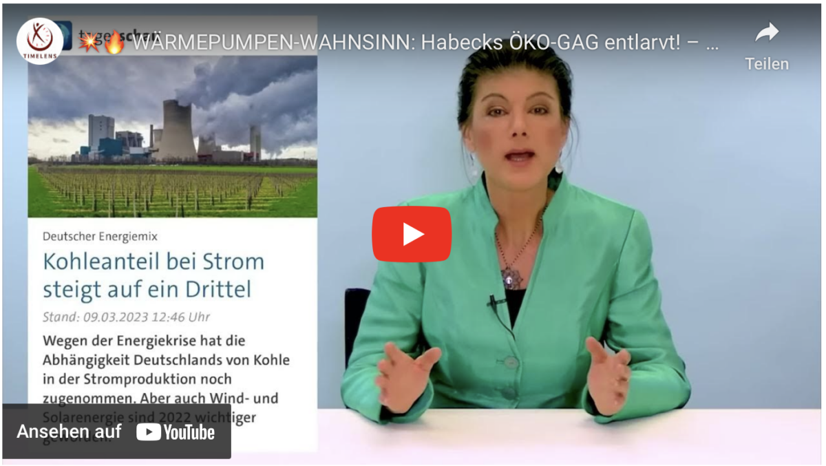WÄRMEPUMPEN-WAHNSINN: Habecks ÖKO-GAG entlarvt! – Sahra WAGENKNECHT schlägt Alarm!