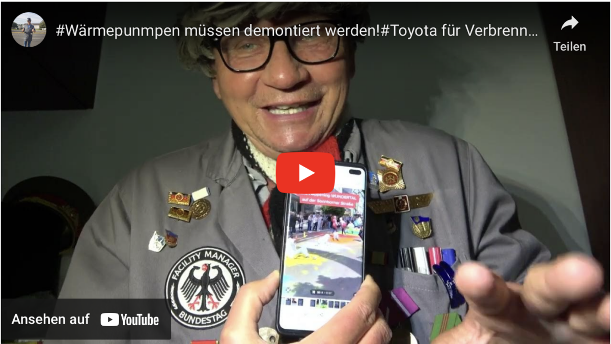#Wärmepunmpen müssen demontiert werden!#Toyota für Verbrenner?#Mordanschlag auf Politiker!SATIRE!