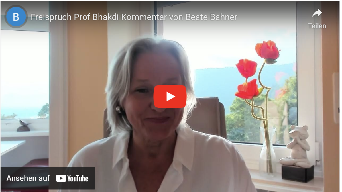 Freispruch Prof Bhakdi Kommentar von Beate Bahner