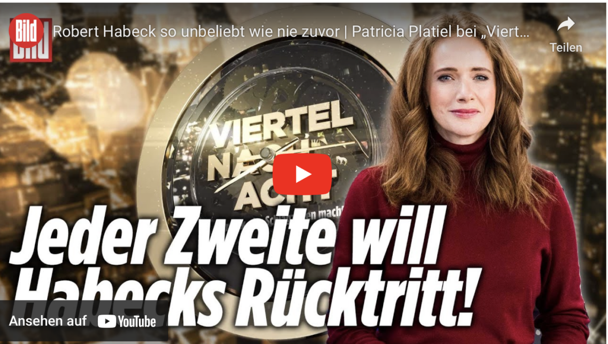 Robert Habeck so unbeliebt wie nie zuvor!