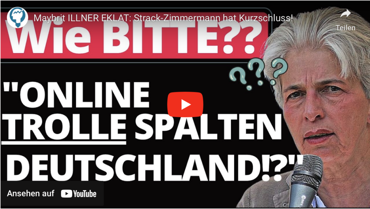 Maybrit ILLNER EKLAT: Strack-Zimmermann hat Kurzschluss!