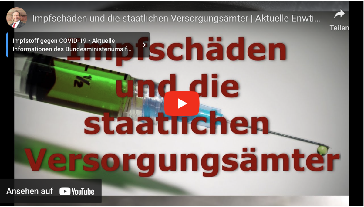 Impfschäden und die staatlichen Versorgungsämter | Aktuelle Enwticklungen | Anwalt Cäsar-Preller