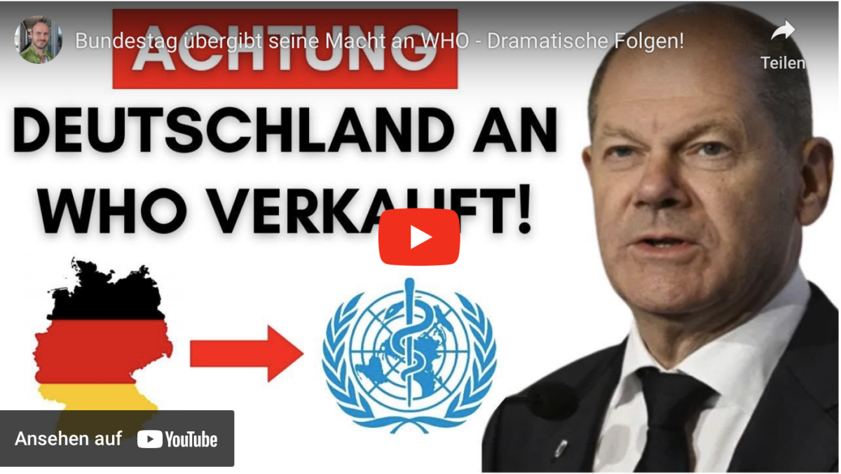 Bundestag übergibt seine Macht an WHO – Dramatische Folgen!