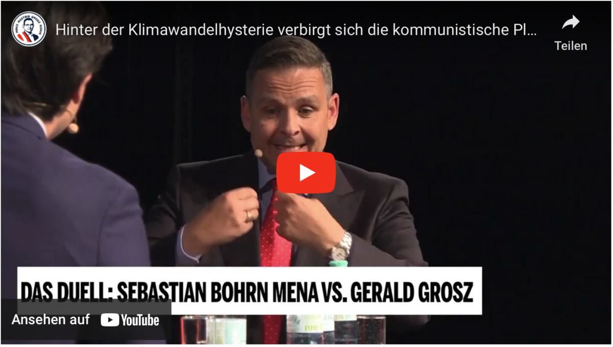 Hinter der Klimawandelhysterie verbirgt sich die kommunistische Planwirtschaft.