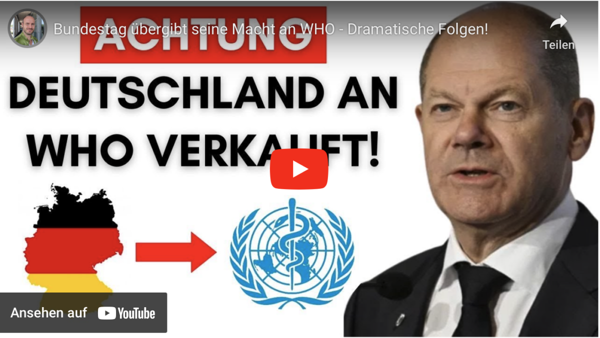 Bundestag übergibt seine Macht an WHO – Dramatische Folgen!