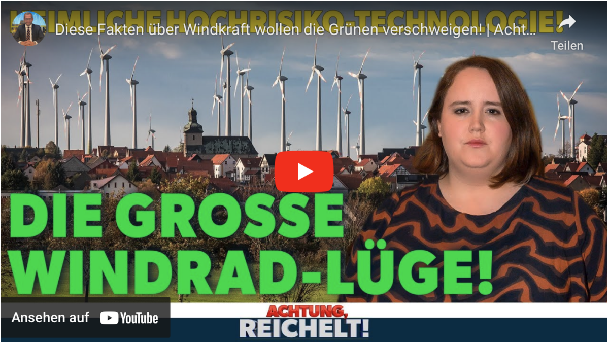 Diese Fakten über Windkraft wollen die Grünen verschweigen!