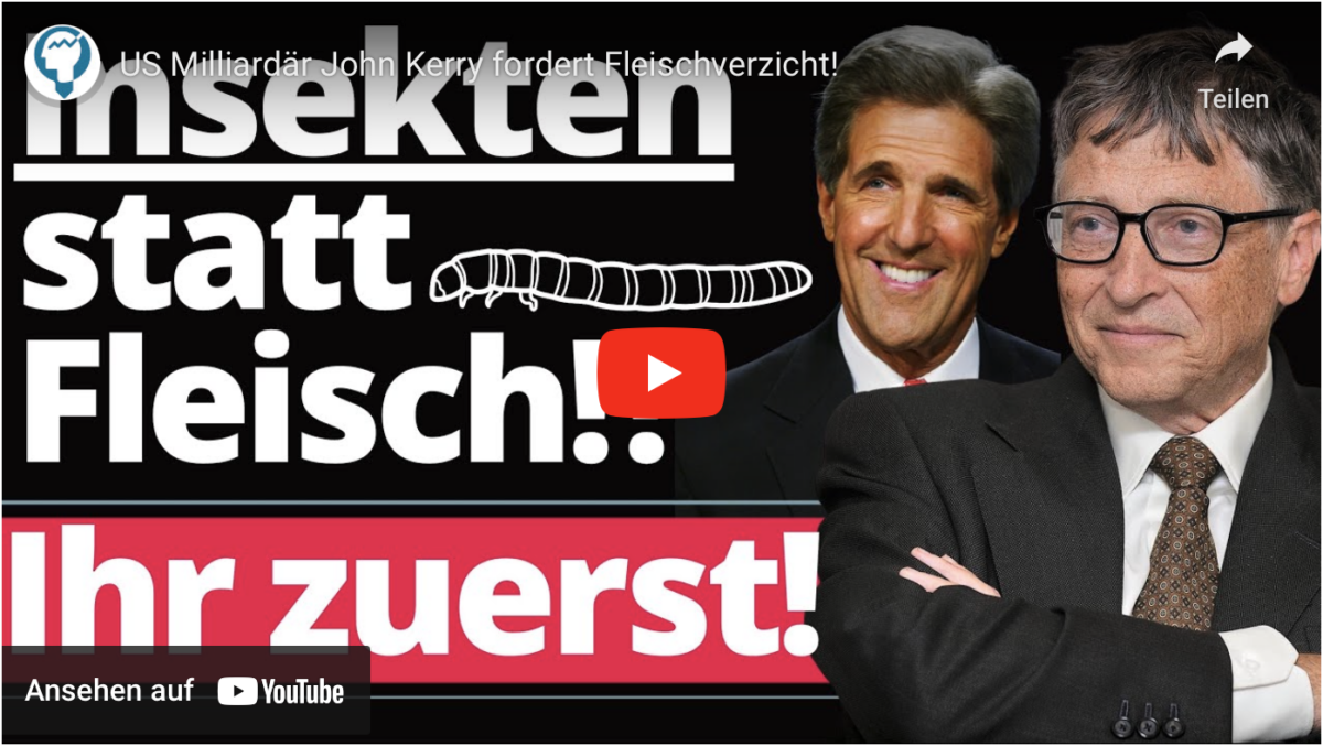 US Milliardär John Kerry fordert Fleischverzicht!