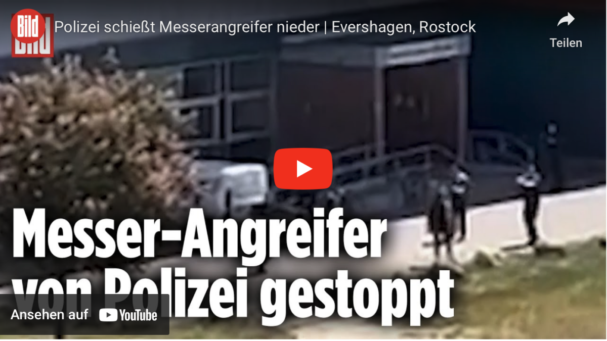 Polizei schießt Messerangreifer nieder