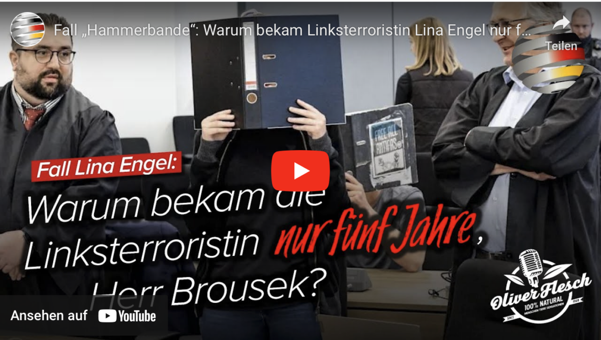 Fall „Hammerbande“: Warum bekam Linksterroristin Lina Engel nur fünf Jahre, Herr Brousek?