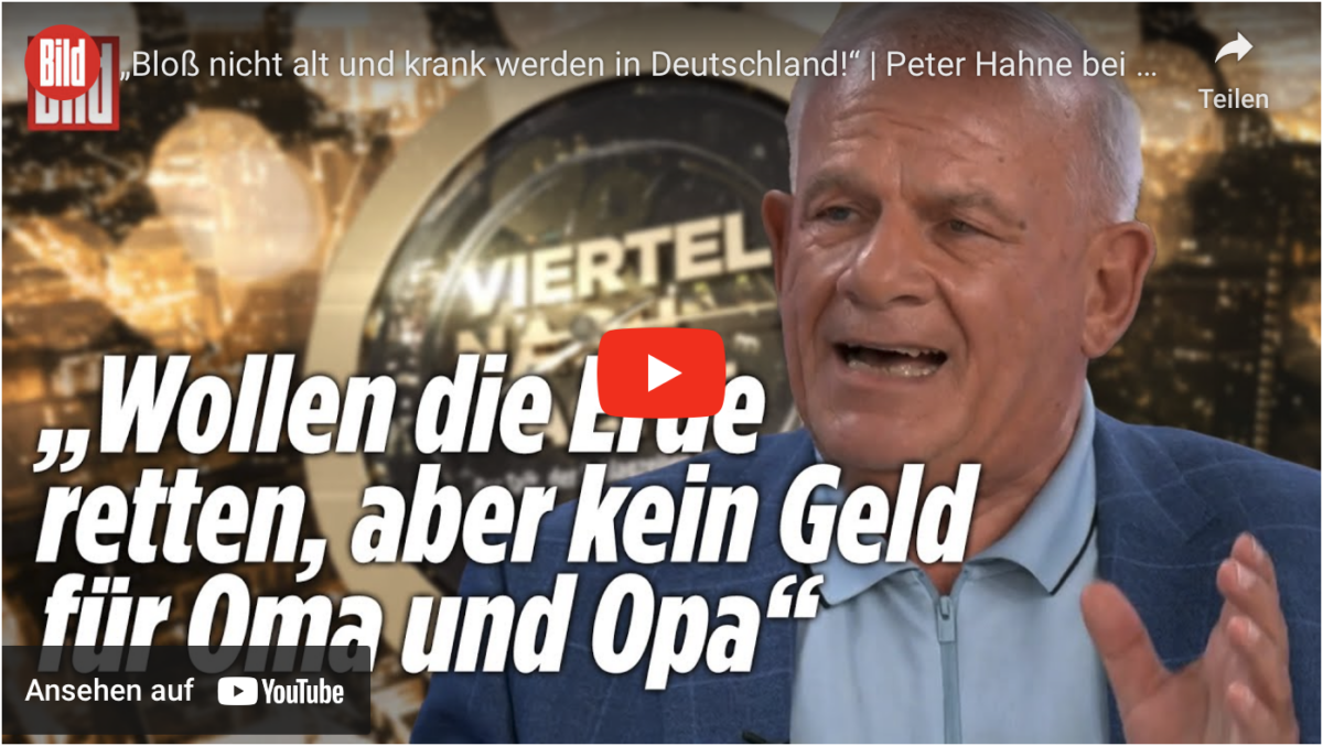 „Bloß nicht alt und krank werden in Deutschland!“
