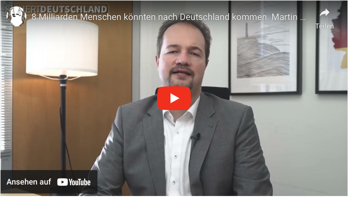 8 Milliarden Menschen könnten nach Deutschland kommen.