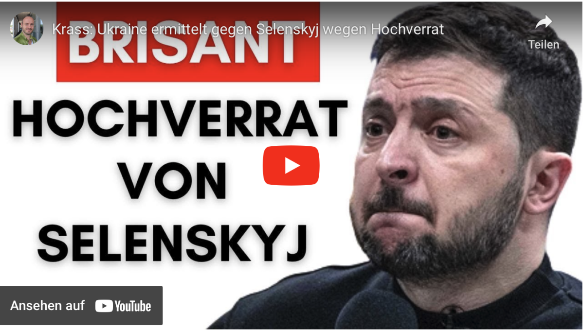 Krass: Ukraine ermittelt gegen Selenskyj wegen Hochverrat!