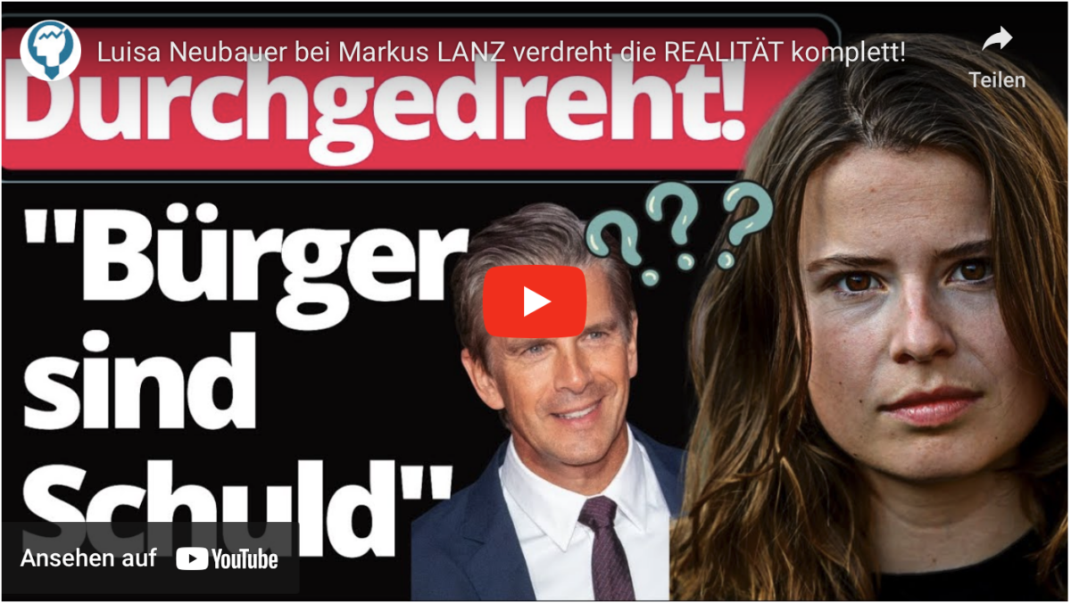Luisa Neubauer bei Markus LANZ verdreht die REALITÄT komplett!