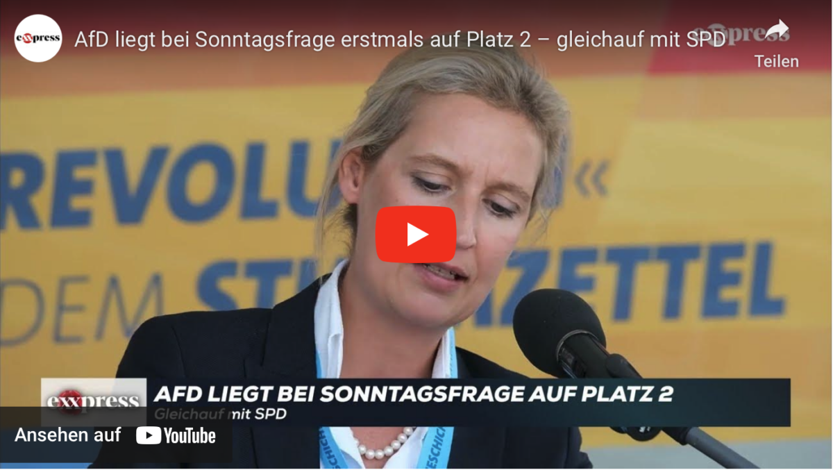 AfD liegt bei Sonntagsfrage erstmals auf Platz 2 – gleichauf mit SPD