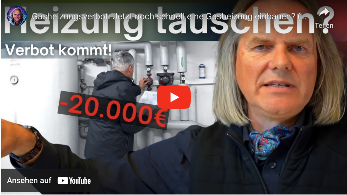 Gasheizungsverbot: Jetzt noch schnell eine Gasheizung einbauen? (Realoptionen)
