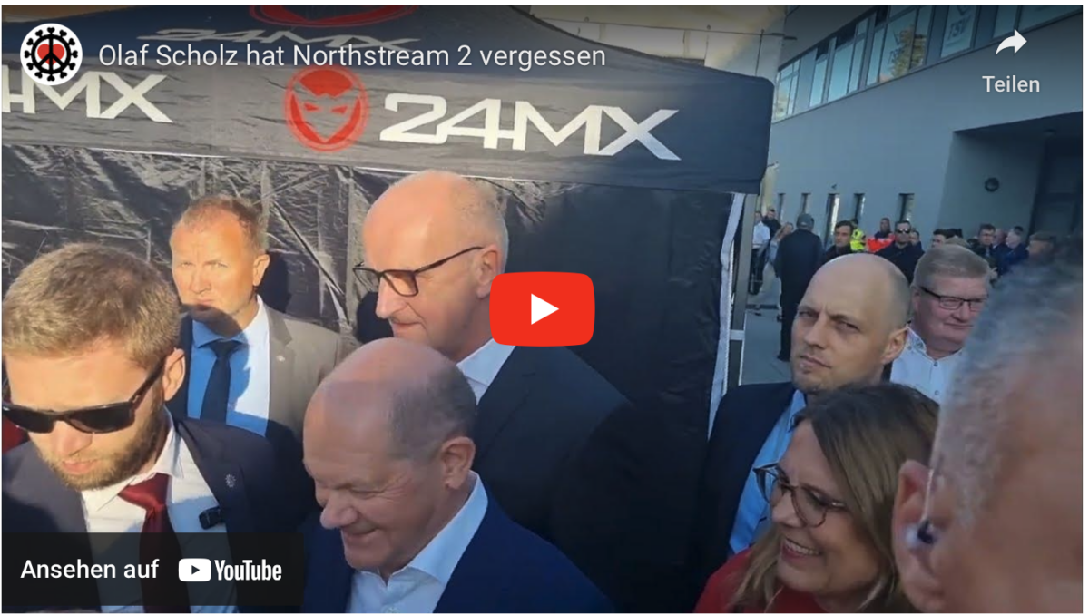 Olaf Scholz hat Northstream 2 vergessen!