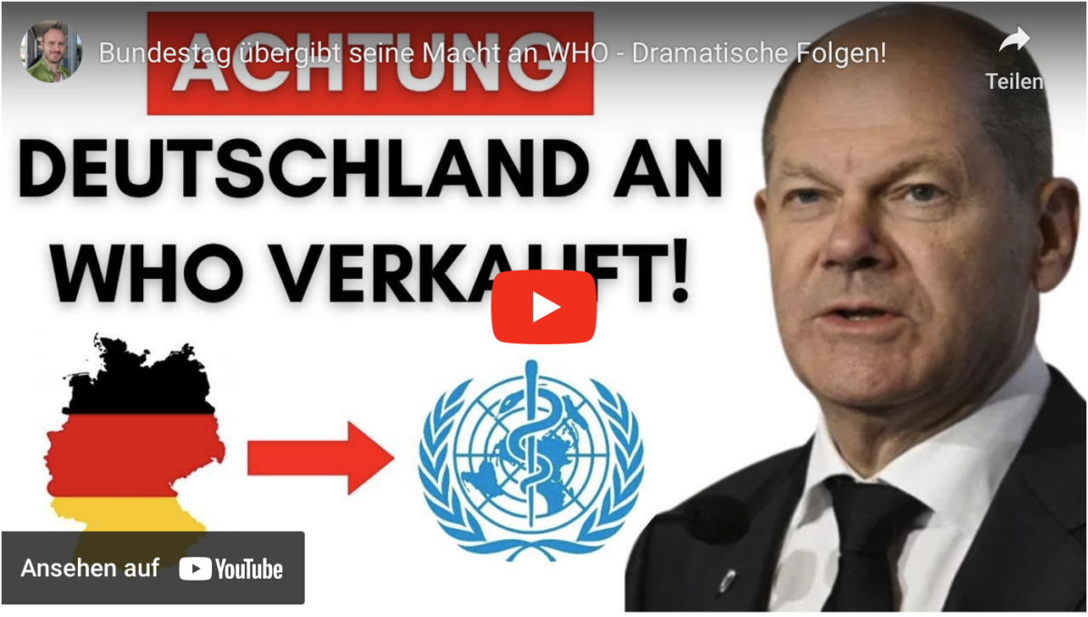 Bundestag übergibt seine Macht an WHO – Dramatische Folgen!