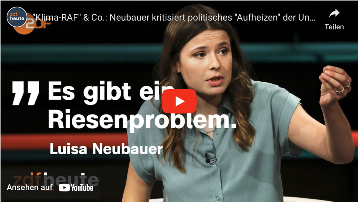 „Klima-RAF“ & Co.: Neubauer kritisiert politisches „Aufheizen“ der Union