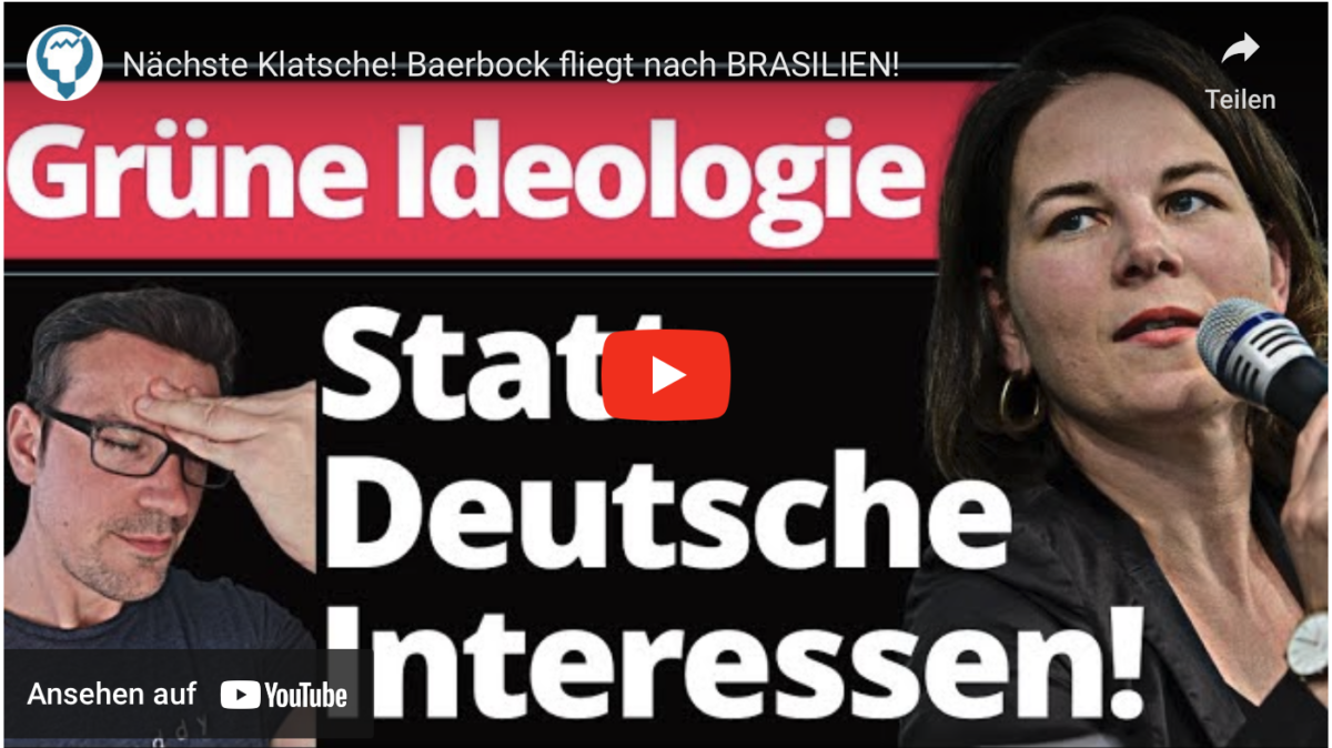 Nächste Klatsche! Baerbock fliegt nach BRASILIEN!