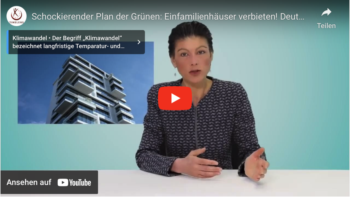 Schockierender Plan der Grünen: Einfamilienhäuser verbieten! Deutschland – Ein Staat kippt