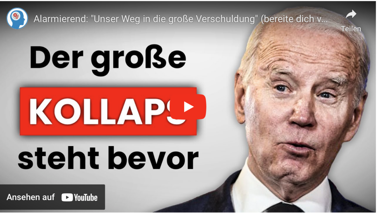 Alarmierend: „Unser Weg in die große Verschuldung“ (bereite dich vor!)