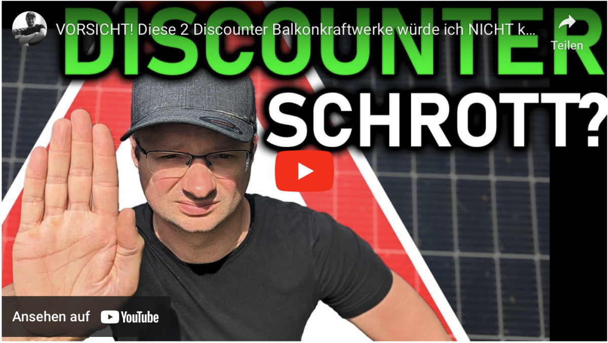 VORSICHT! Diese 2 Discounter Balkonkraftwerke würde ich NICHT kaufen!