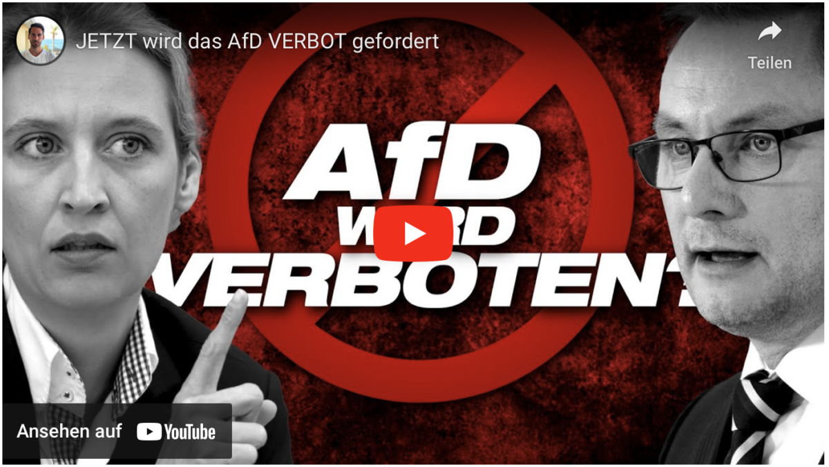 JETZT wird das AfD VERBOT gefordert!