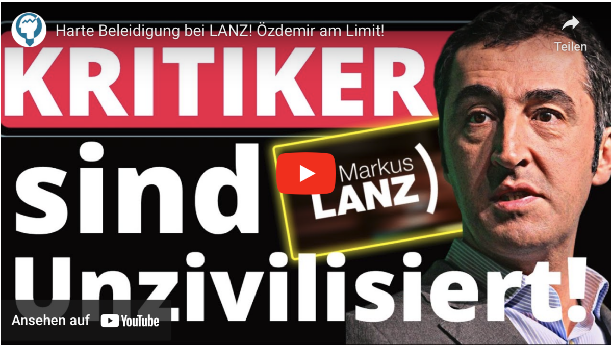 Harte Beleidigung bei LANZ! Özdemir am Limit!