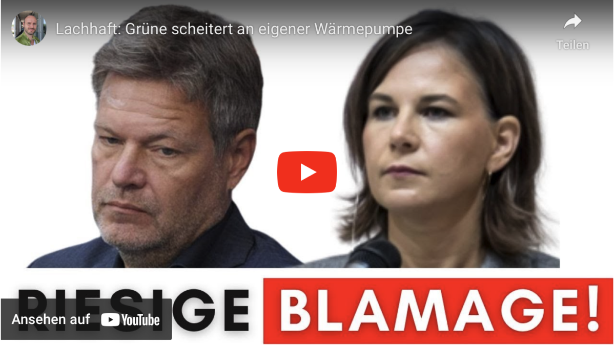 Lachhaft: Grüne scheitert an eigener Wärmepumpe in Parteizentrale!