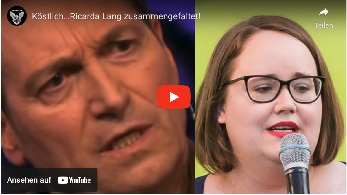 Köstlich…Ricarda Lang zusammengefaltet!