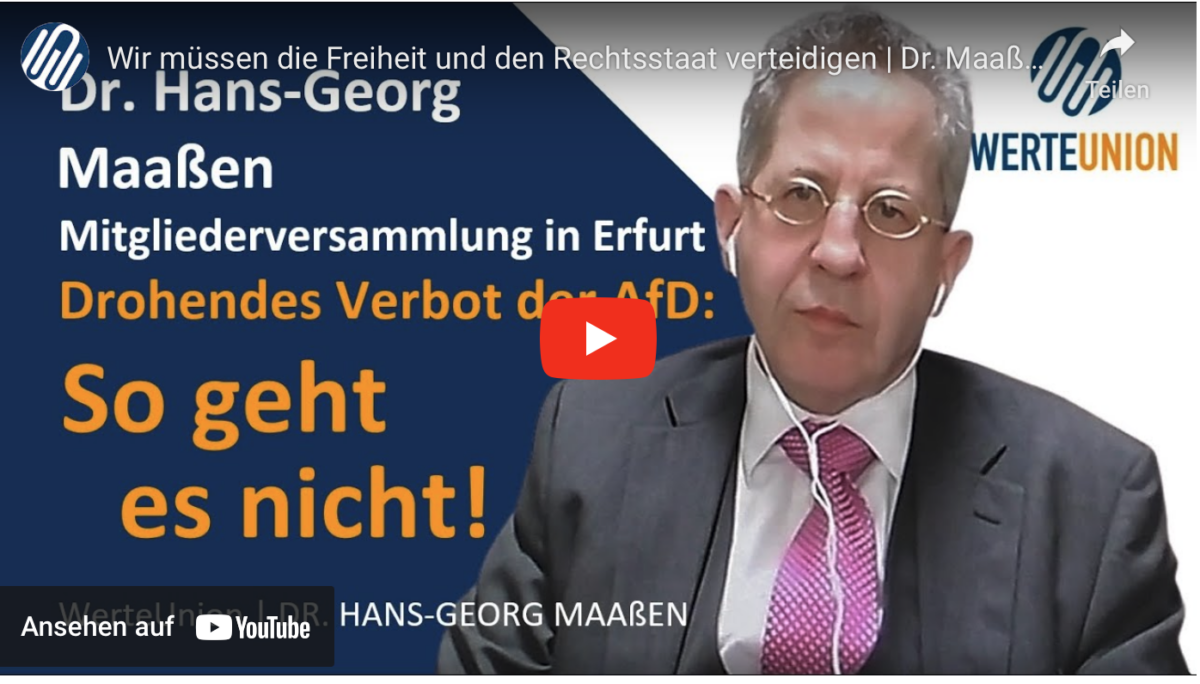 Wir müssen die Freiheit und den Rechtsstaat verteidigen | Dr. Maaßen im Interview