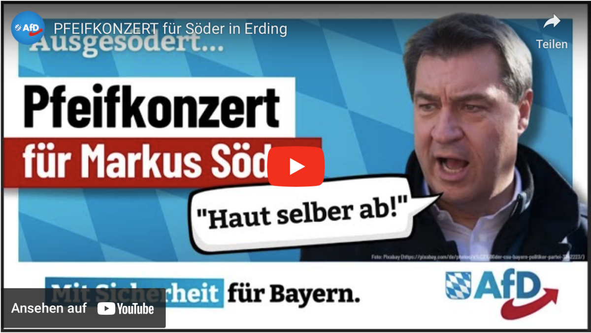 PFEIFKONZERT für Söder in Erding!