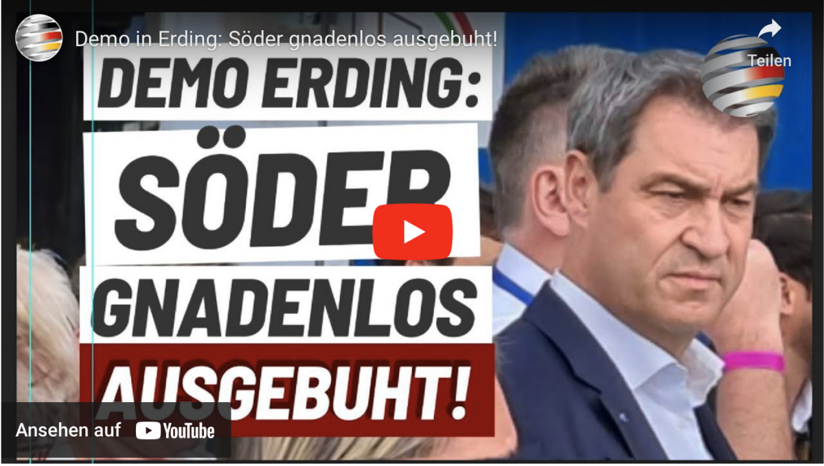 Demo in Erding: Söder gnadenlos ausgebuht!
