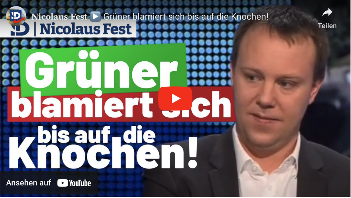 Grüner blamiert sich bis auf die Knochen!