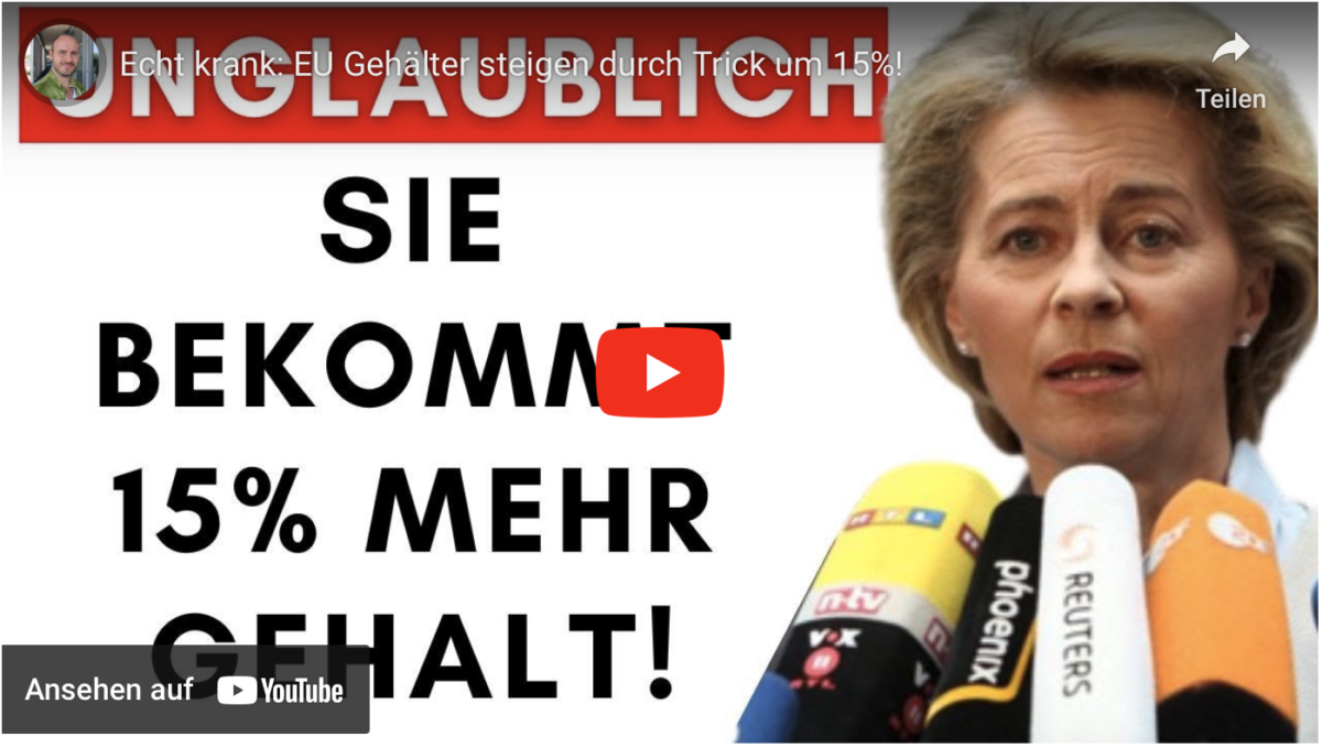 Echt krank: EU Gehälter steigen durch Trick um 15%!