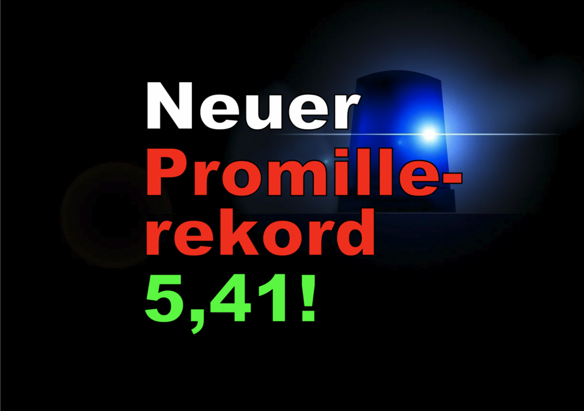 Wremen: Neuer Promillerekord 5,41!