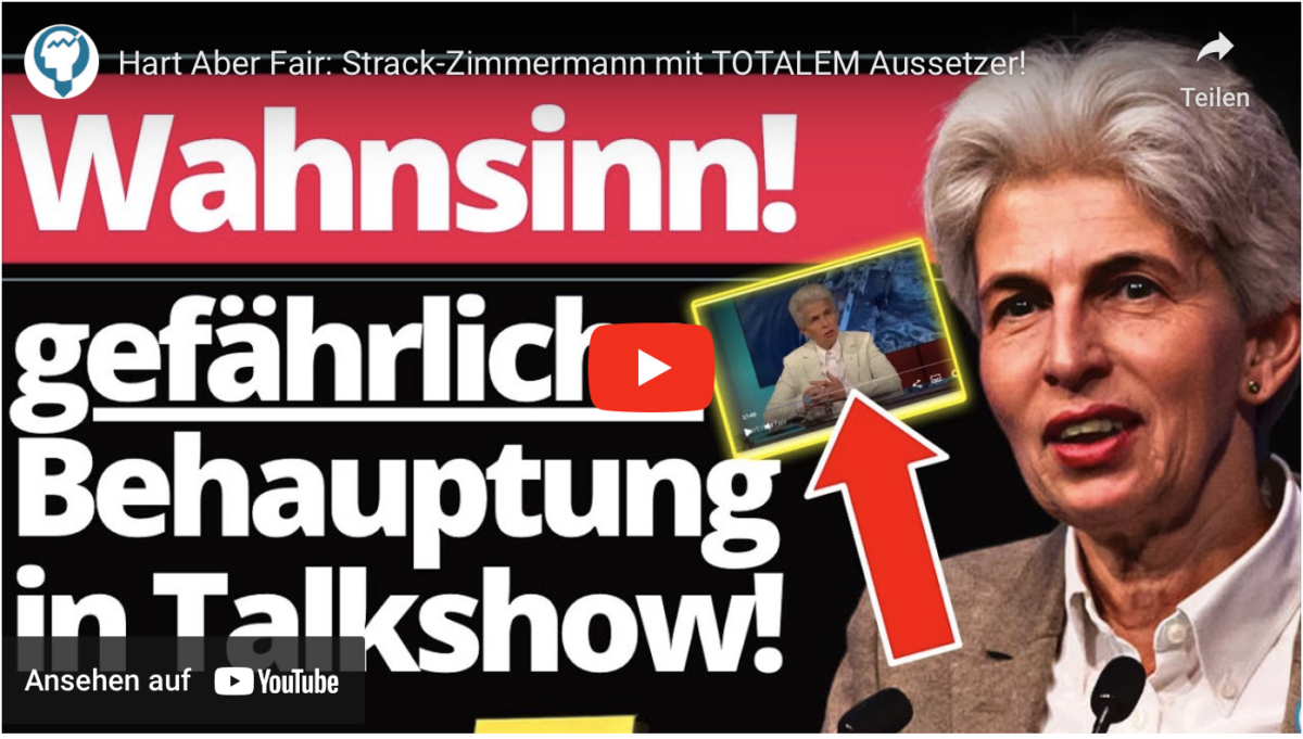 Hart Aber Fair: Strack-Zimmermann mit TOTALEM Aussetzer!