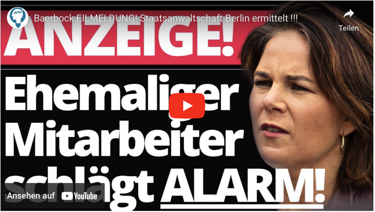Baerbock EILMELDUNG! Staatsanwaltschaft Berlin ermittelt !!!
