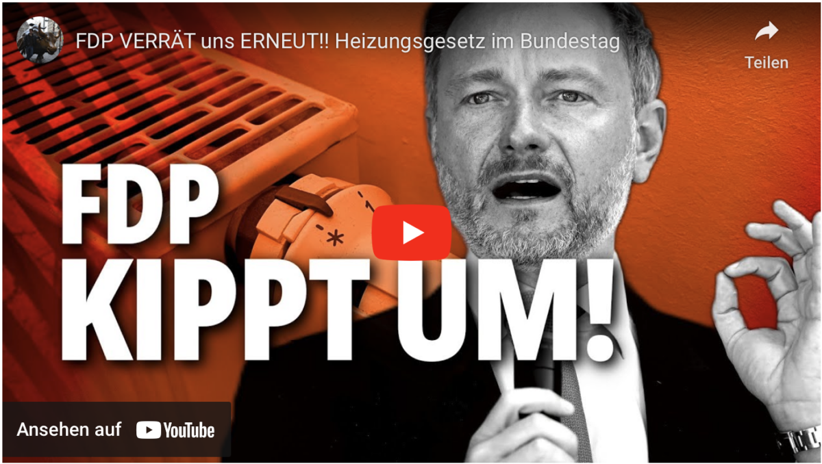 FDP VERRÄT uns ERNEUT!! Heizungsgesetz im Bundestag!