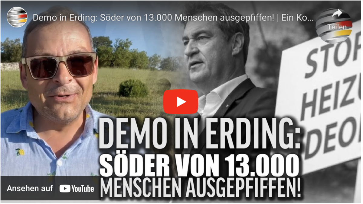 Demo in Erding: Söder von 13.000 Menschen ausgepfiffen!