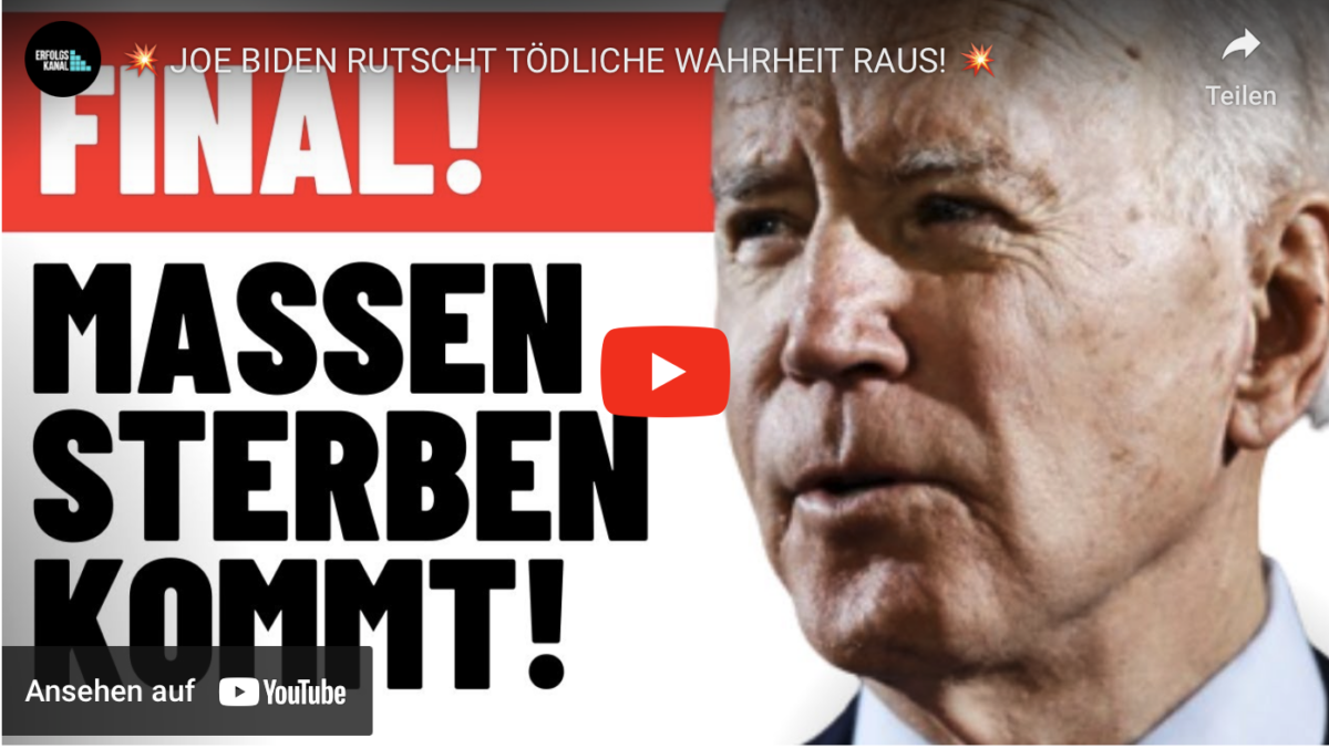 MASSENSTERBEN: JOE BIDEN RUTSCHT TÖDLICHE WAHRHEIT RAUS!