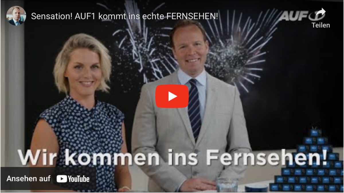 Sensation! AUF1 kommt ins echte FERNSEHEN!