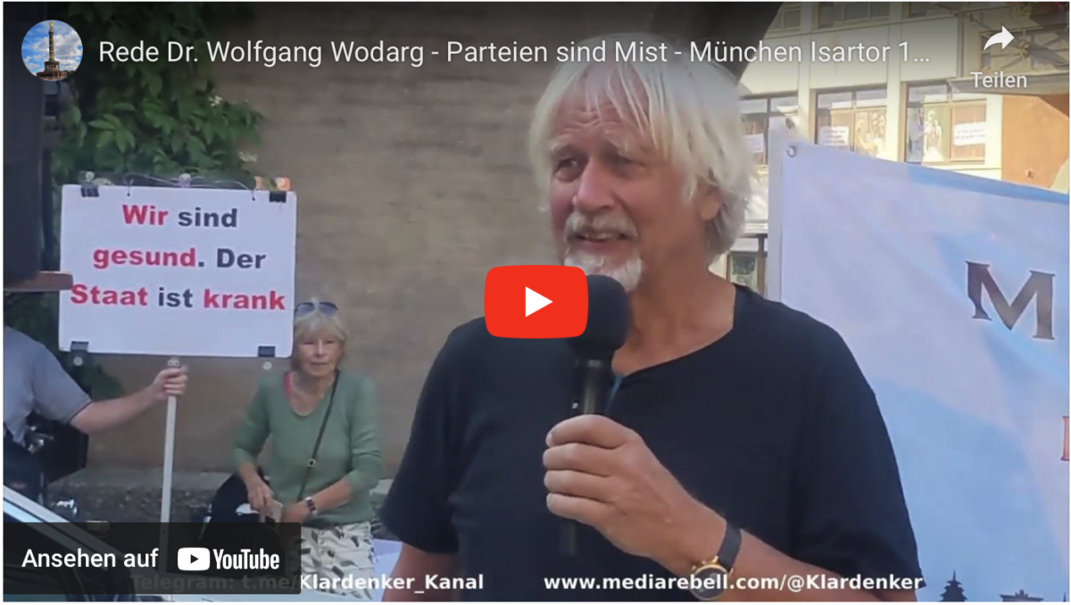 Rede Dr. Wolfgang Wodarg – Parteien sind Mist!